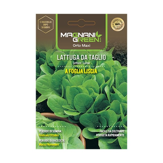Semi di Lattuga da Taglio a Foglia...