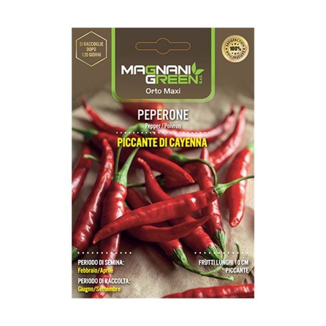 Semi di Peperone Piccante di Cayenna