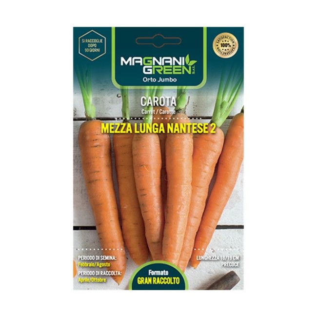 Semi di Carota Mezza Lunga Nantese...