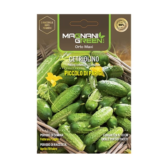 Semi di Cetriolino Piccolo di Parigi Orto Jumbo