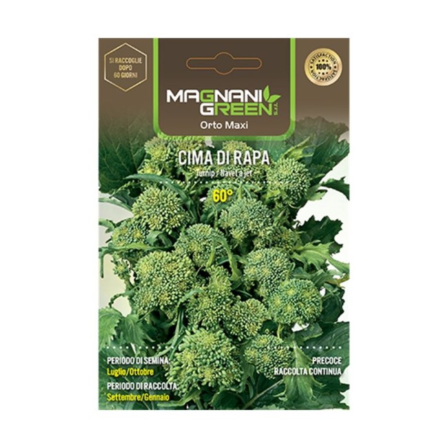 Semi di Cima di Rapa Sessantina Orto...