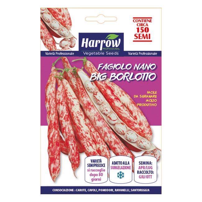 Semi di Fagiolo Nano Borlotto 150...