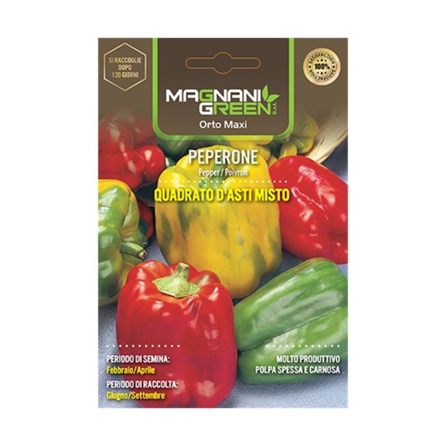 Semi di Peperone Quadrato d'Asti Misto