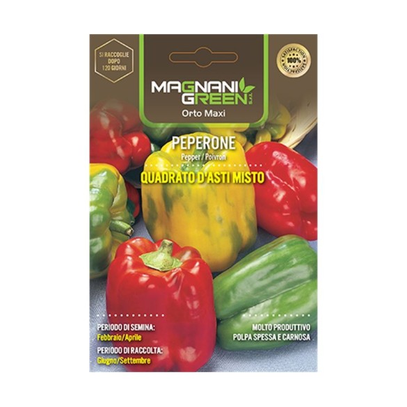 Semi di Peperone Quadrato d'Asti Misto