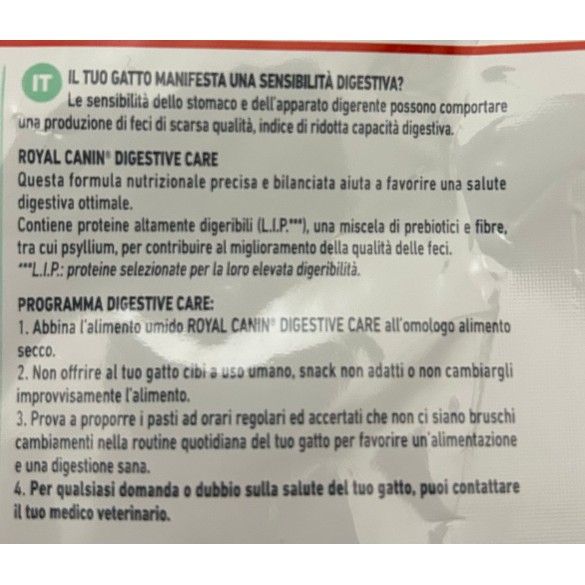 Crocchette Gatto Digestive Care Royal Canin 400 gr- 2 Kg